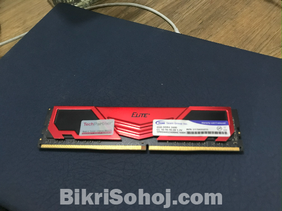 Team Elite Plus DDR4 4GB desktop Ram